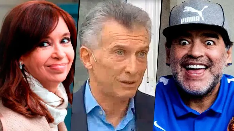 Macri comparó a Cristina Kirchner con Diego Maradona