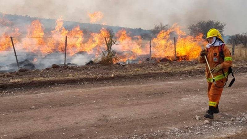 El Gobierno otorgará 10 mil pesos a quienes combatan los incendios