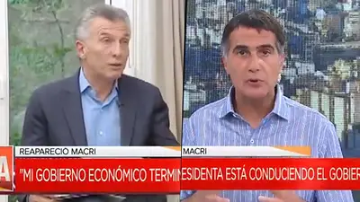 Macri reapareció en TV y el periodista Antonio Laje lo destrozó Macri reapareció en TV y el periodista Antonio Laje lo destrozó