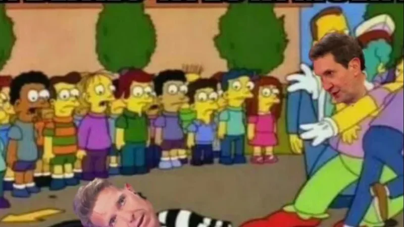 Fantino y Miguel Simón meme