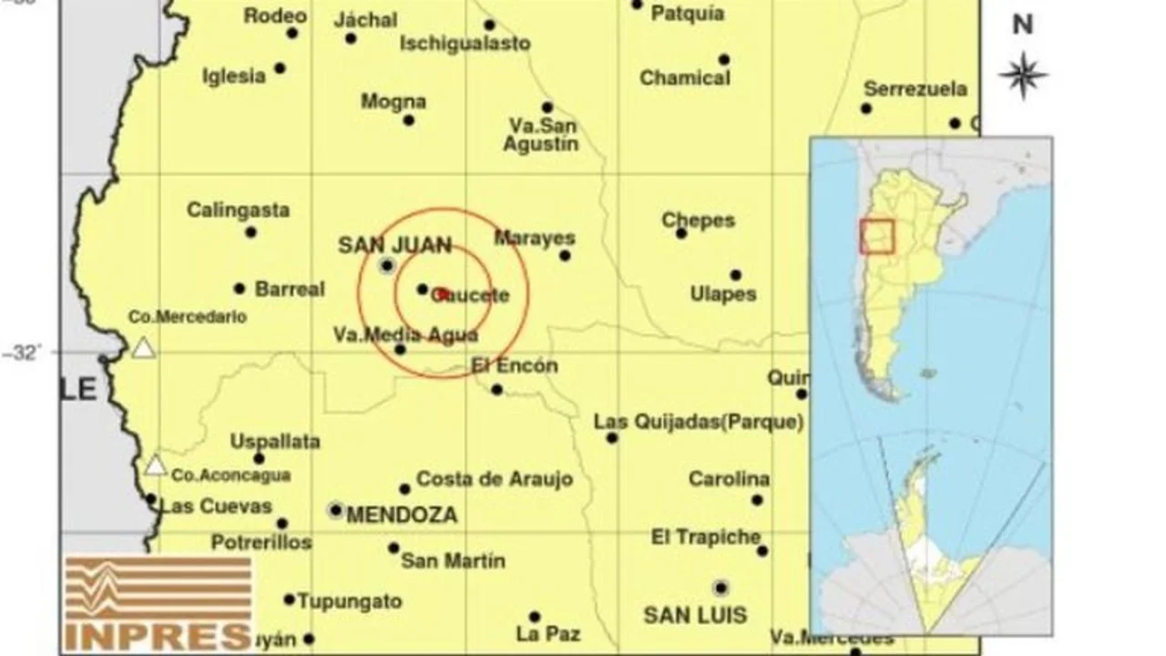 Un terremoto de magnitud 5.1 sacudió la provincia de San Juan