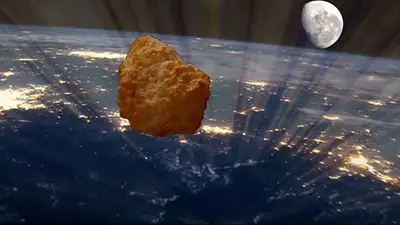 Bizarro: por primera vez en la historia, un nugget de pollo llegó al espacio Bizarro: por primera vez en la historia, un nugget de pollo llegó al espacio
