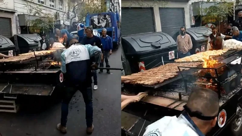 El "chorimóvil" fue sensación en el Día de la Lealtad peronista
