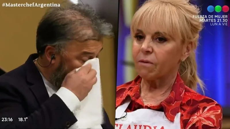 Donato de Santis llora con Claudia Villafañe en MasterChef Celebrity