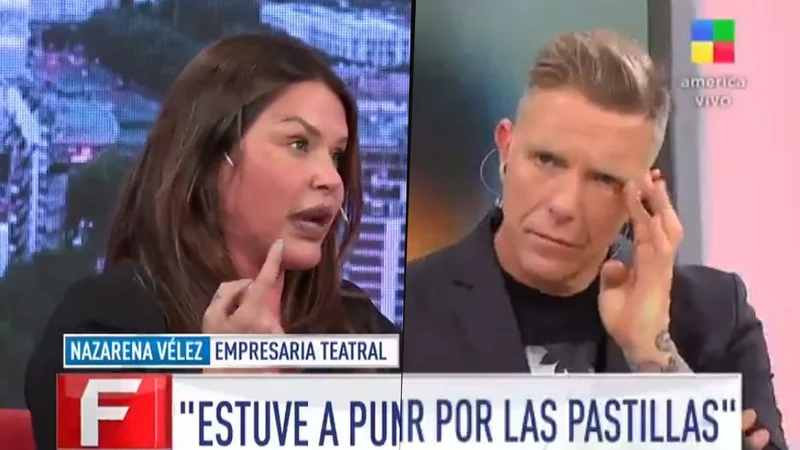Nazarena Vélez y Alejandro Fantino