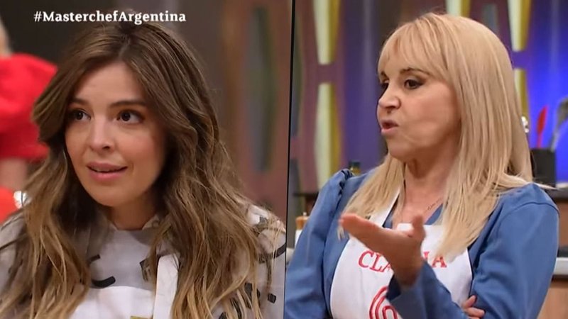 Dalma Maradona y Claudia Villafañe en MasterChef Celebrity
