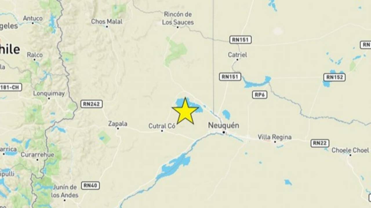 Un fuerte temblor sacudió Neuquén
