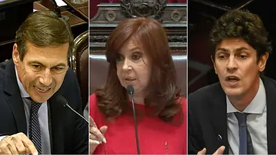 Cristina Kirchner se cruzó con Lousteau y Naidenoff: "¿Por qué no levantamos un poquito el debate?" Cristina Kirchner se cruzó con Lousteau y Naidenoff: "¿Por qué no levantamos un poquito el debate?"