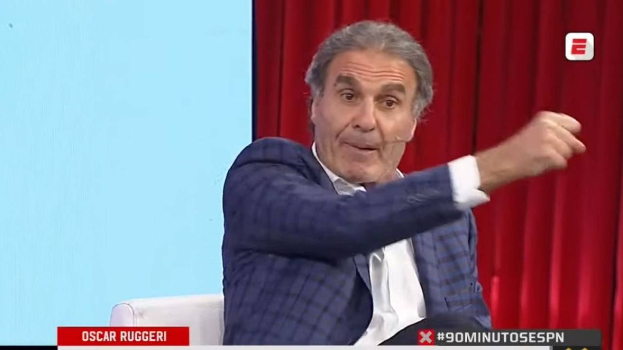 Oscar Ruggeri en el programa de ESPN