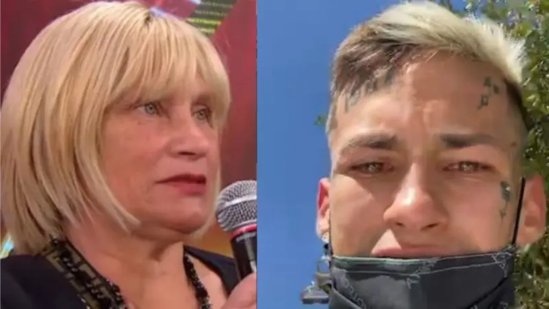 L Gante y su madre.