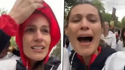 El desconsolado llanto de Pampita tras caminar a la Basílica de Luján El desconsolado llanto de Pampita tras caminar a la Basílica de Luján