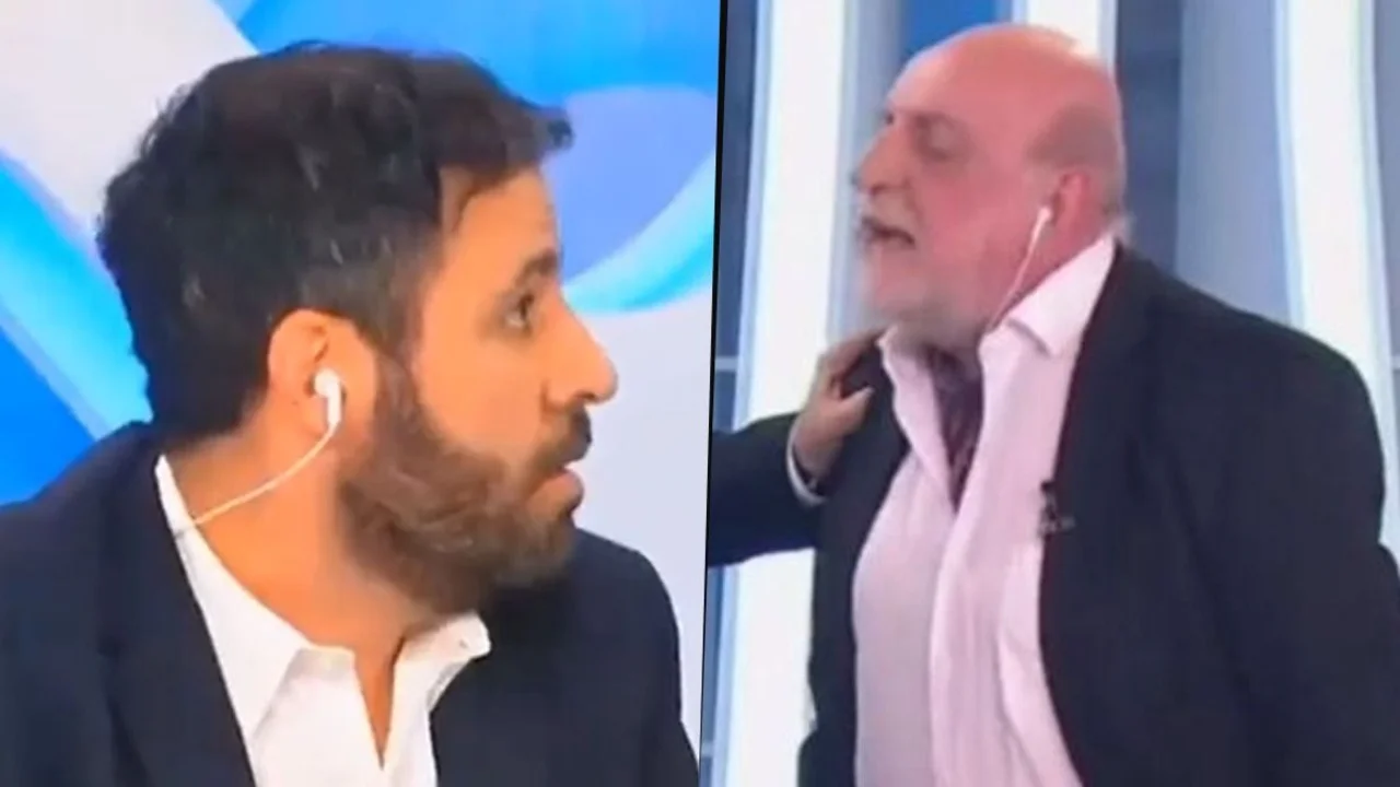Juan Pablo Marrón y Horacio Pagani video se pelearon en TyC Sports y todo casi termina en trompadas