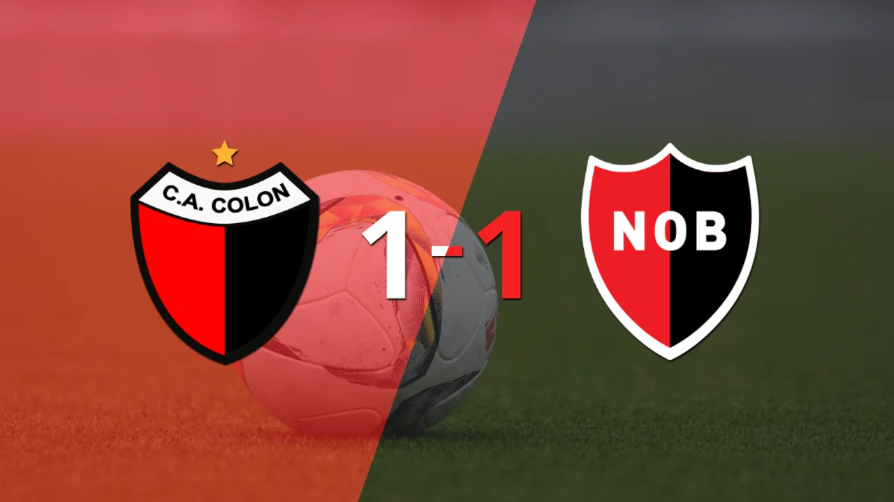 Colón y Newell`s se repartieron los puntos en un 1 a 1