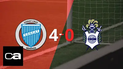 Con doblete de Martín Ojeda, Godoy Cruz liquidó 4-0 a Gimnasia Con doblete de Martín Ojeda, Godoy Cruz liquidó 4-0 a Gimnasia