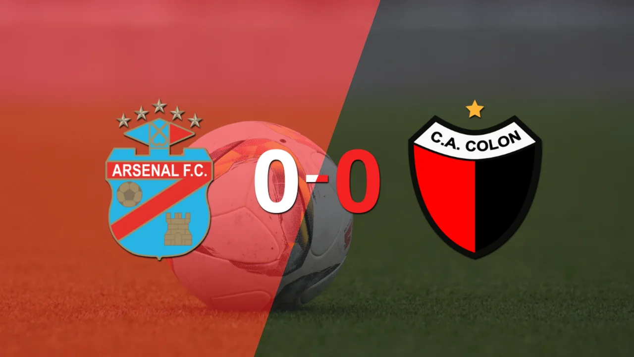 Cero a cero terminó el partido entre Arsenal y Colón
