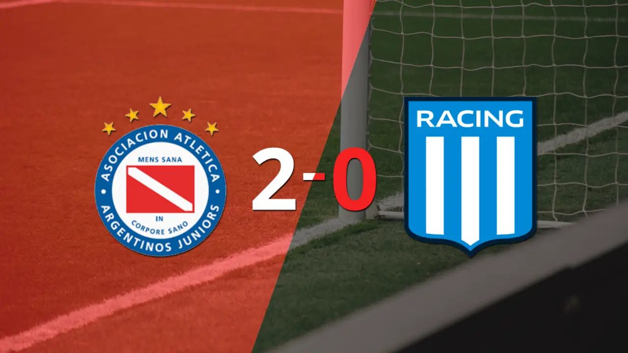 Argentinos Juniors le ganó a Racing Club en su casa por 2-0