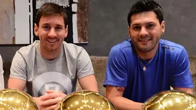 Lionel y Matías Messi Lionel y Matías Messi