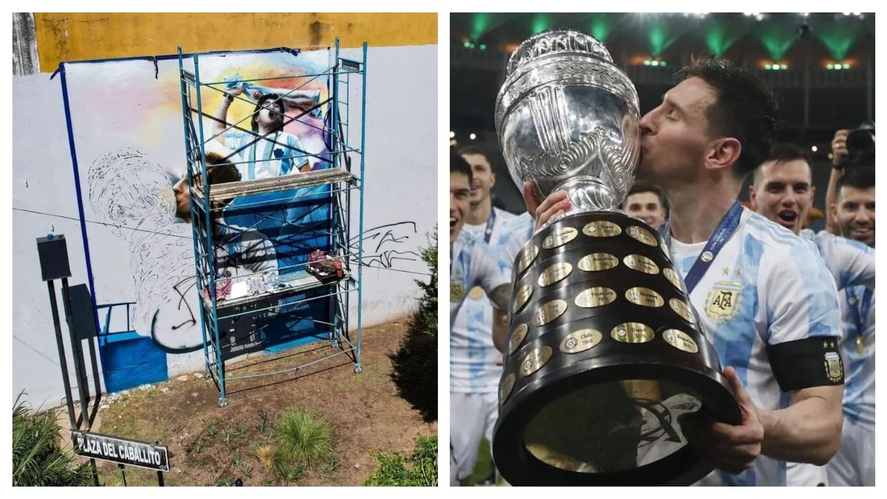 Lionel Messi Diego Maradona Selección Argentina