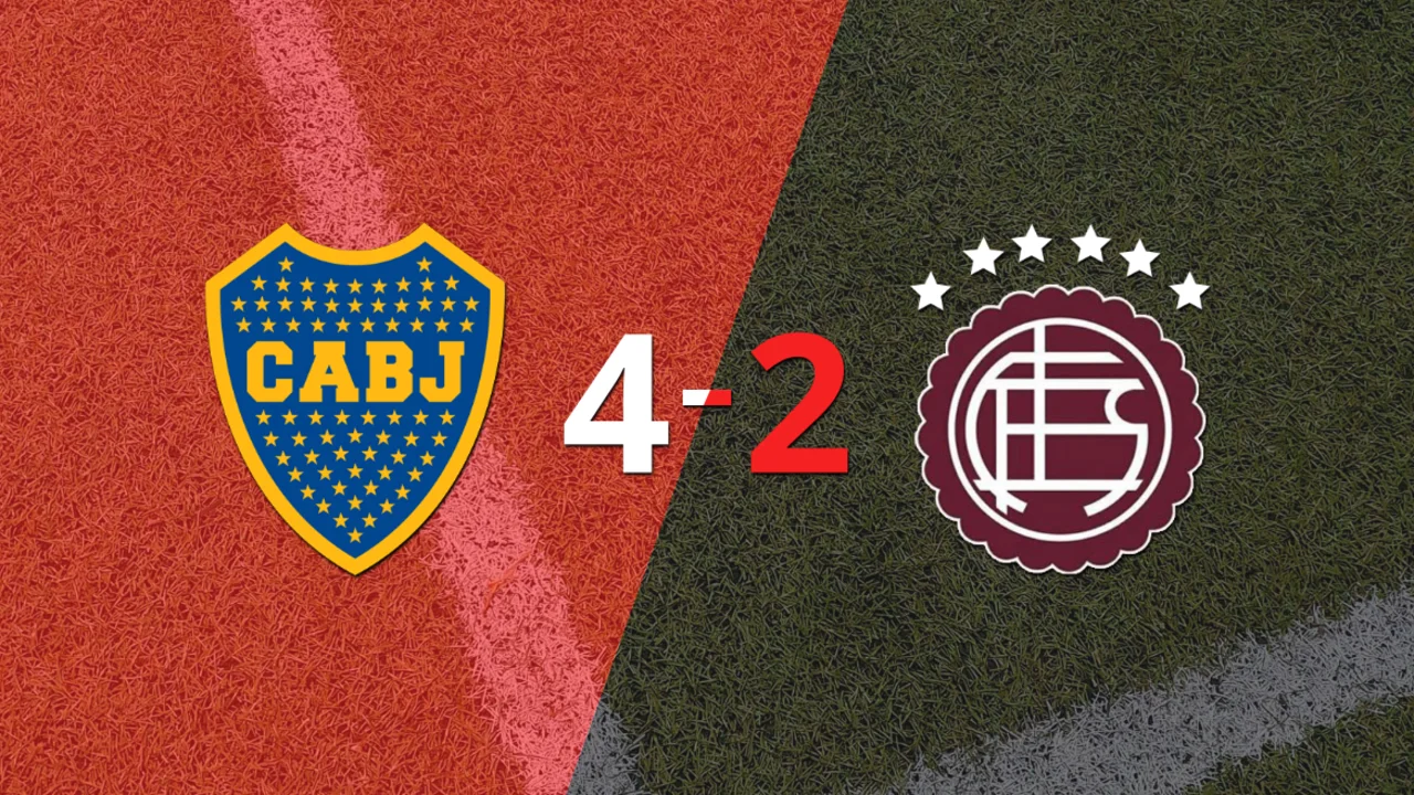 Boca Juniors liquidó en su casa a Lanús por 4 a 2