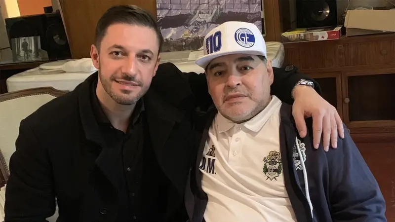 Matías Morla y Diego Maradona