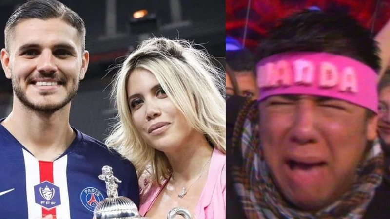Mariano de la Canal, fan de Wanda Nara, Wanda Nara y Mauro Icardi
