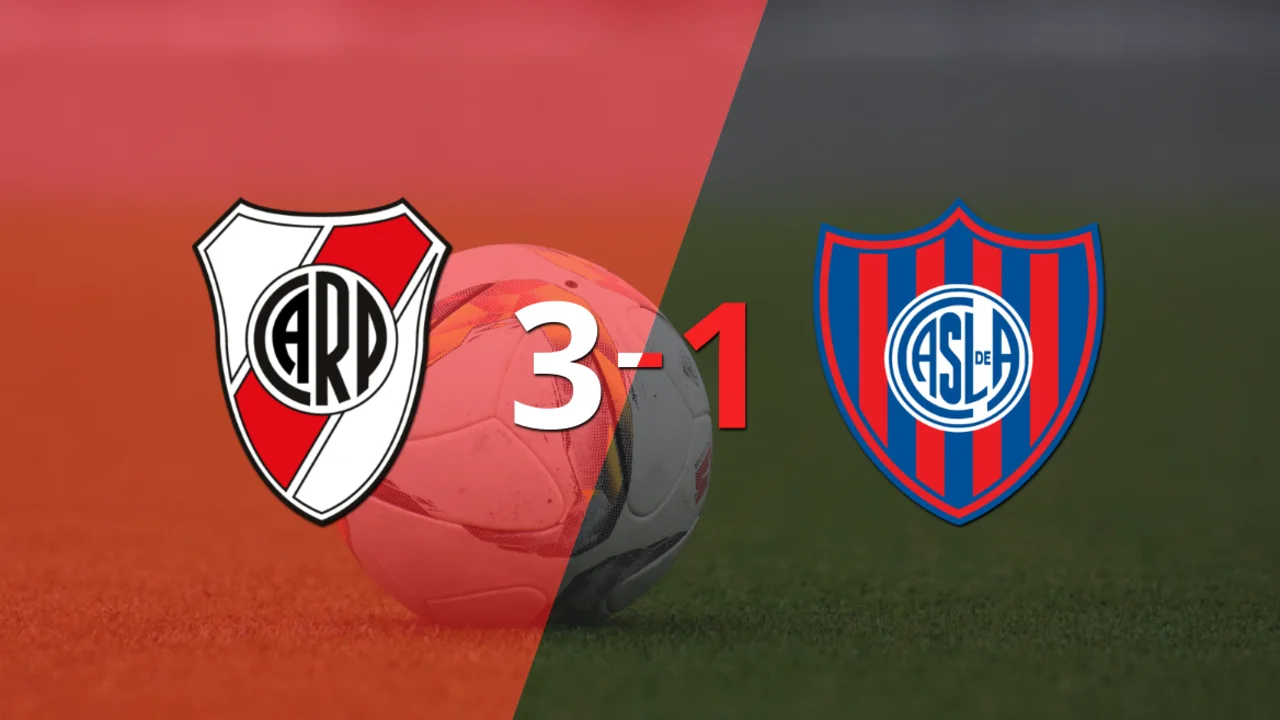 Triplete de Julián Álvarez en el triunfo de River Plate ante San Lorenzo por 3-1
