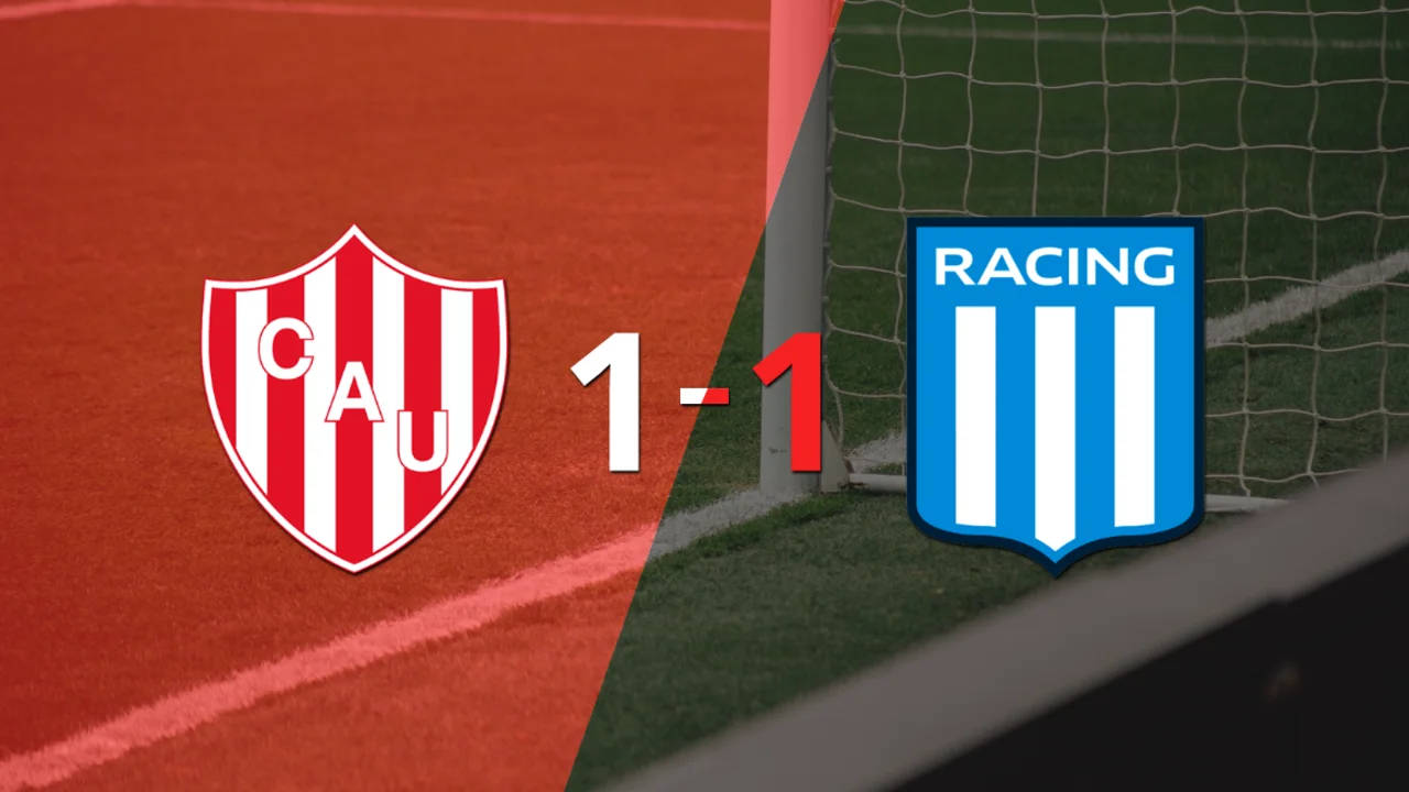 Unión y Racing Club se repartieron los puntos en un 1 a 1
