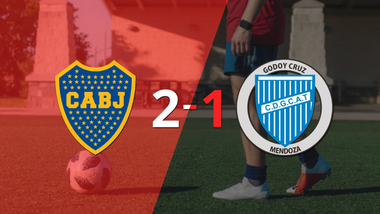 Boca Juniors le ganó a Godoy Cruz en su casa por 2-1