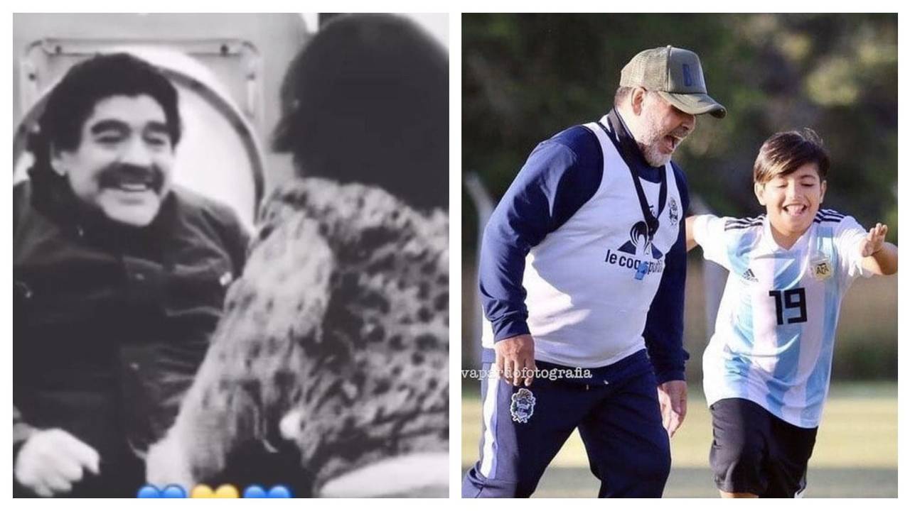 Diego Maradona Benjamín Agüero Maradona 