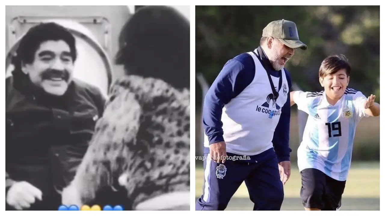 Diego Maradona Benjamín Agüero Maradona 