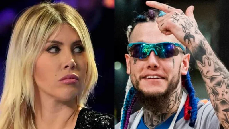 Wanda Nara y Alex Caniggia
