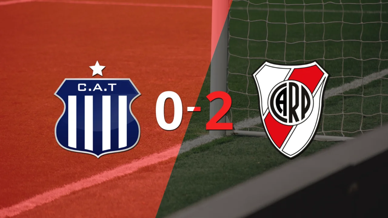 River Plate, de visitante, derrotó 2-0 a Talleres