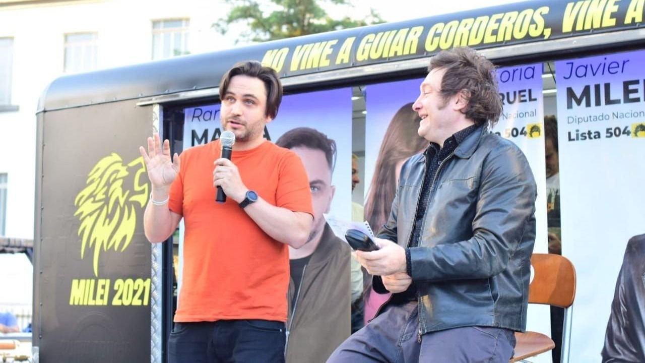 Ramiro Marra y Javier Milei 