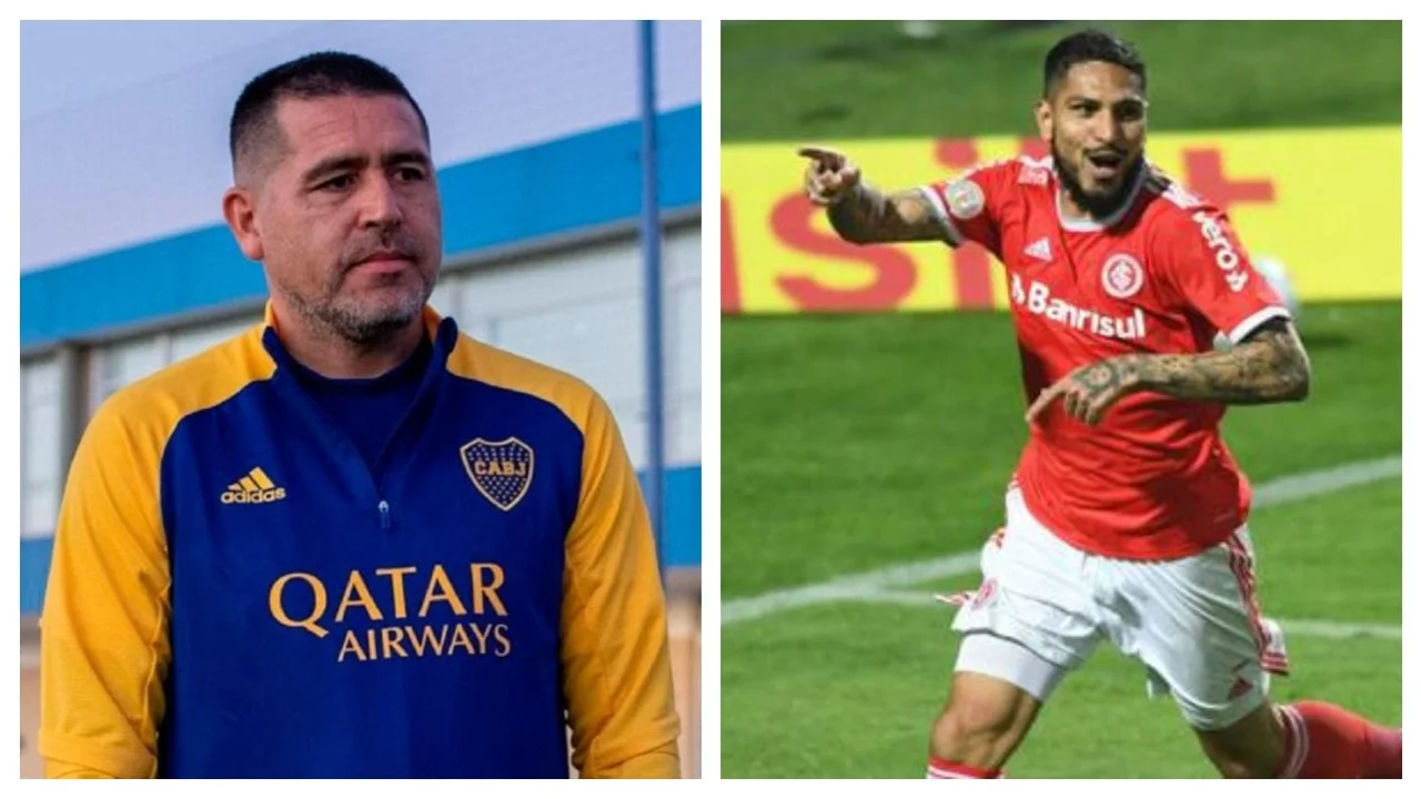 Paolo Guerrero Juan Román Riquelme Boca Juniors