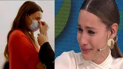 Pampita llorando. Pampita llorando.