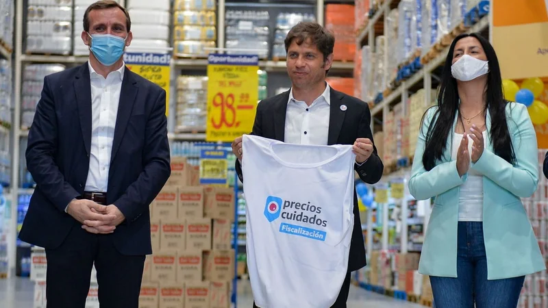 En medio de un fuerte control de precios en PBA, Kicillof fue a la inauguración de un supermercado