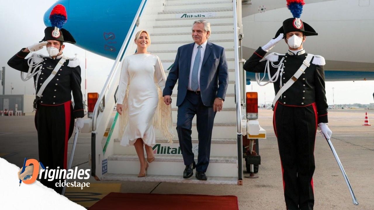 Llegada de Alberto Fernández a Roma para la cumbre del g20