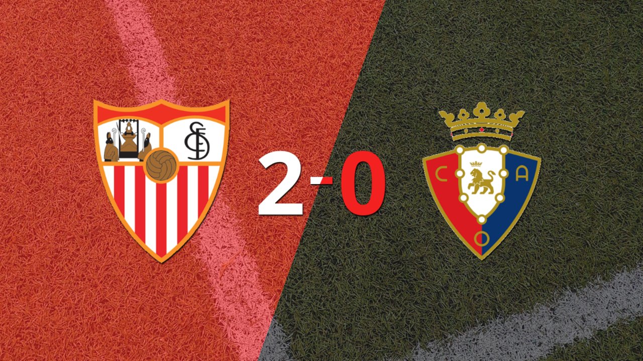 En su casa, Sevilla derrotó por 2 a Osasuna