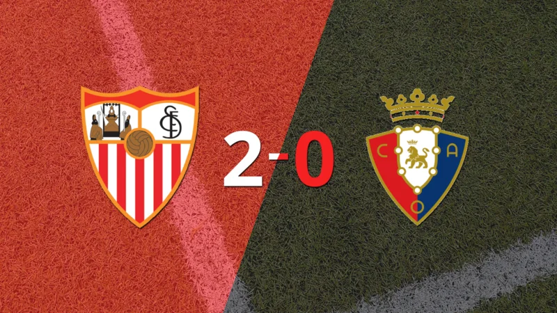 En su casa, Sevilla derrotó por 2 a Osasuna