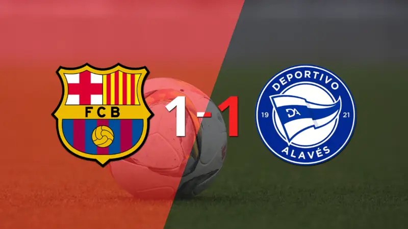Reparto de puntos en el empate a uno entre Barcelona y Alavés