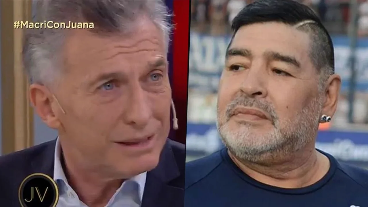 Mauricio Macri lanzó dardos contra Diego Maradona