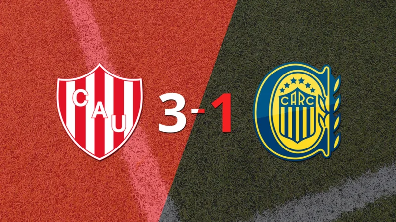 Unión superó por 3-1 a Rosario Central como local
