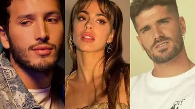 Tini, Sebastián Yatra y Rodrigo De Paul Tini, Sebastián Yatra y Rodrigo De Paul