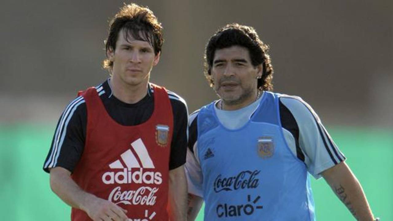 Lionel Messi, Diego Maradona, Selección Argentina, fútbol, deportes