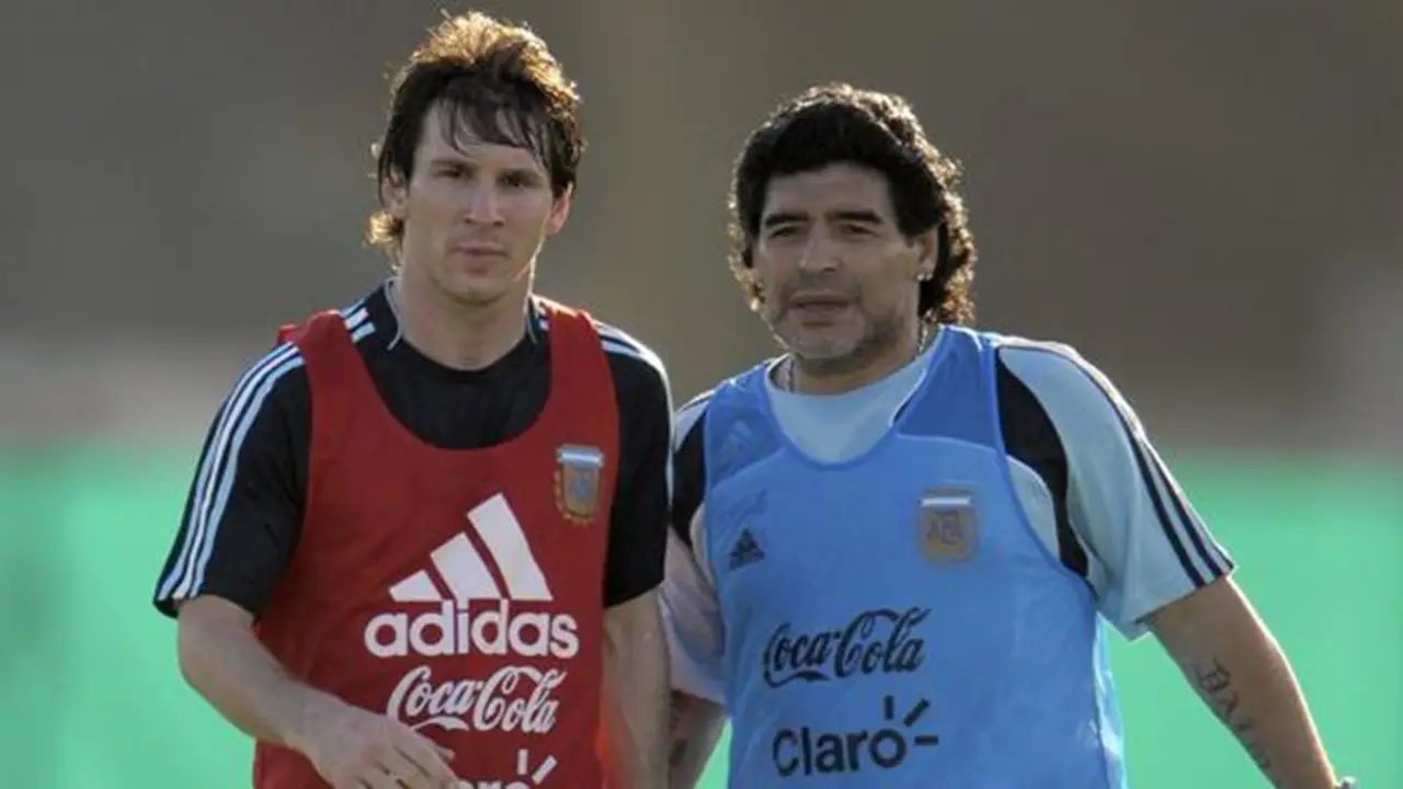 Lionel Messi, Diego Maradona, Selección Argentina, fútbol, deportes