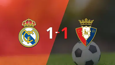 Osasuna logró sacar el empate a 1 gol en casa de Real Madrid Osasuna logró sacar el empate a 1 gol en casa de Real Madrid