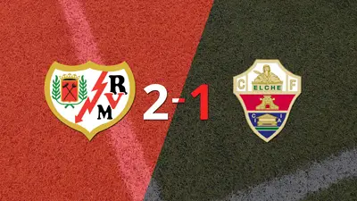 Rayo Vallecano logra 3 puntos al vencer de local a Elche 2-1 Rayo Vallecano logra 3 puntos al vencer de local a Elche 2-1