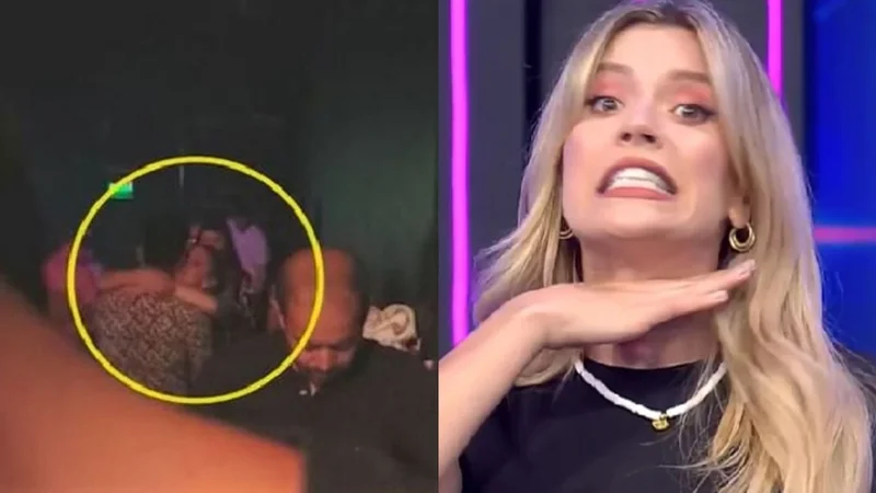 Laurita Fernández a los besos en un boliche con el Peluca, productor de Bienvenidos A Bordo.