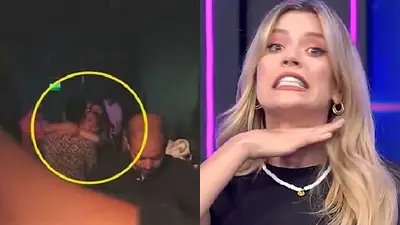 Laurita Fernández a los besos en un boliche con el Peluca, productor de Bienvenidos A Bordo. Laurita Fernández a los besos en un boliche con el Peluca, productor de Bienvenidos A Bordo.