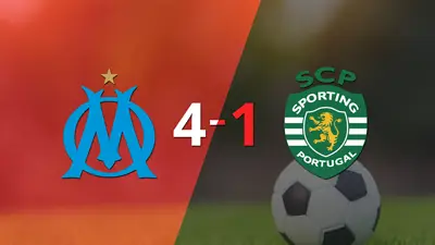 Goleada de Olympique de Marsella 4 a 1 sobre Sporting Lisboa Goleada de Olympique de Marsella 4 a 1 sobre Sporting Lisboa